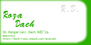 roza dach business card